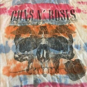 Guns N’ Roses Tie Dye Graphic TShirt Size Large *Flaw